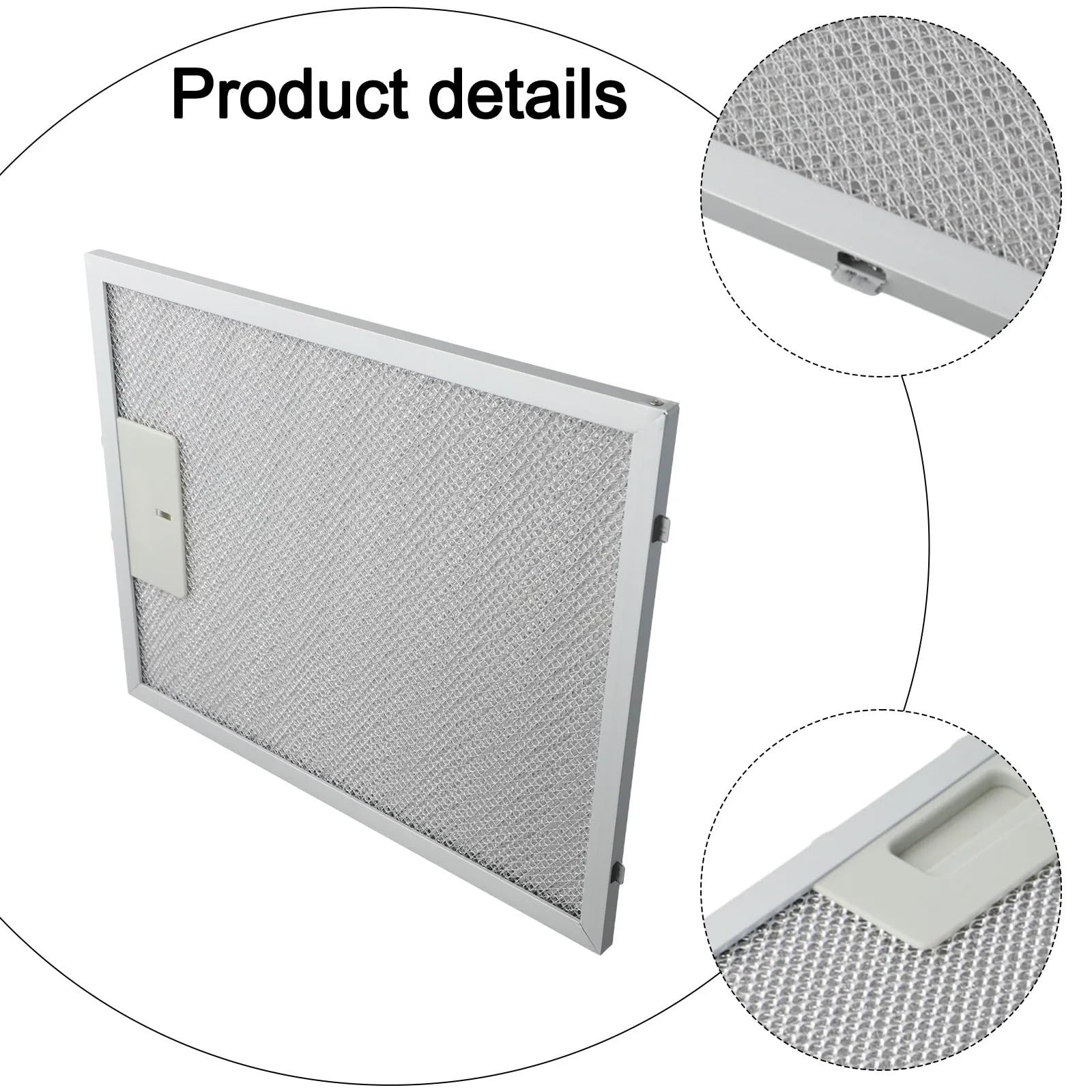 2 Uds 300x240x9mm Filtro De Humos De Aleación De Aluminio Accesorio De Ventilación Extractor De Campana Extractora Universal