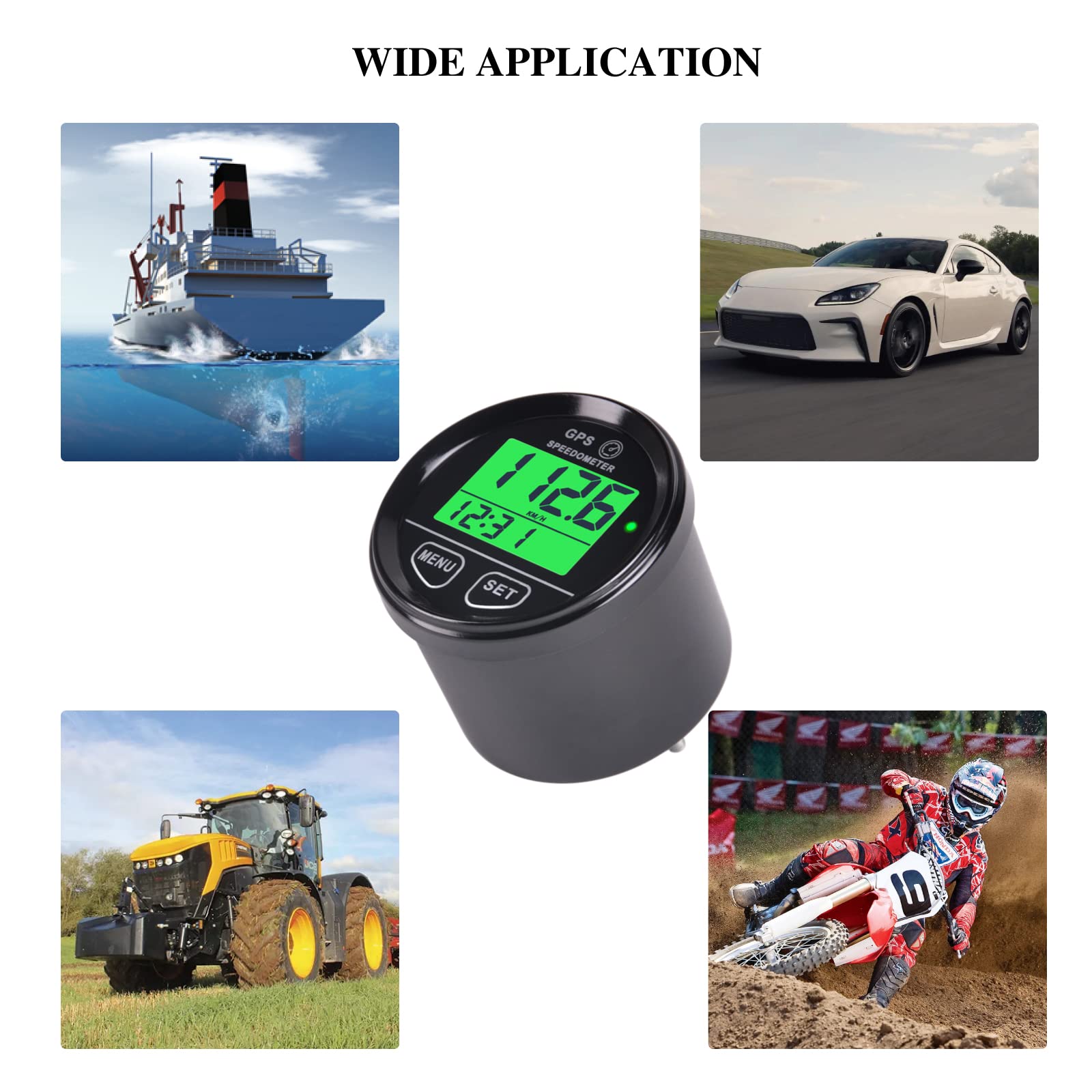 SM001 GPS Digitale DC 10-24V, Registrazione della Velocità di Guida in Tempo reale, Promemoria di Velocità Eccessiva, Misurazione della Tensione della Batteria Per Moto da Barca Veicolare