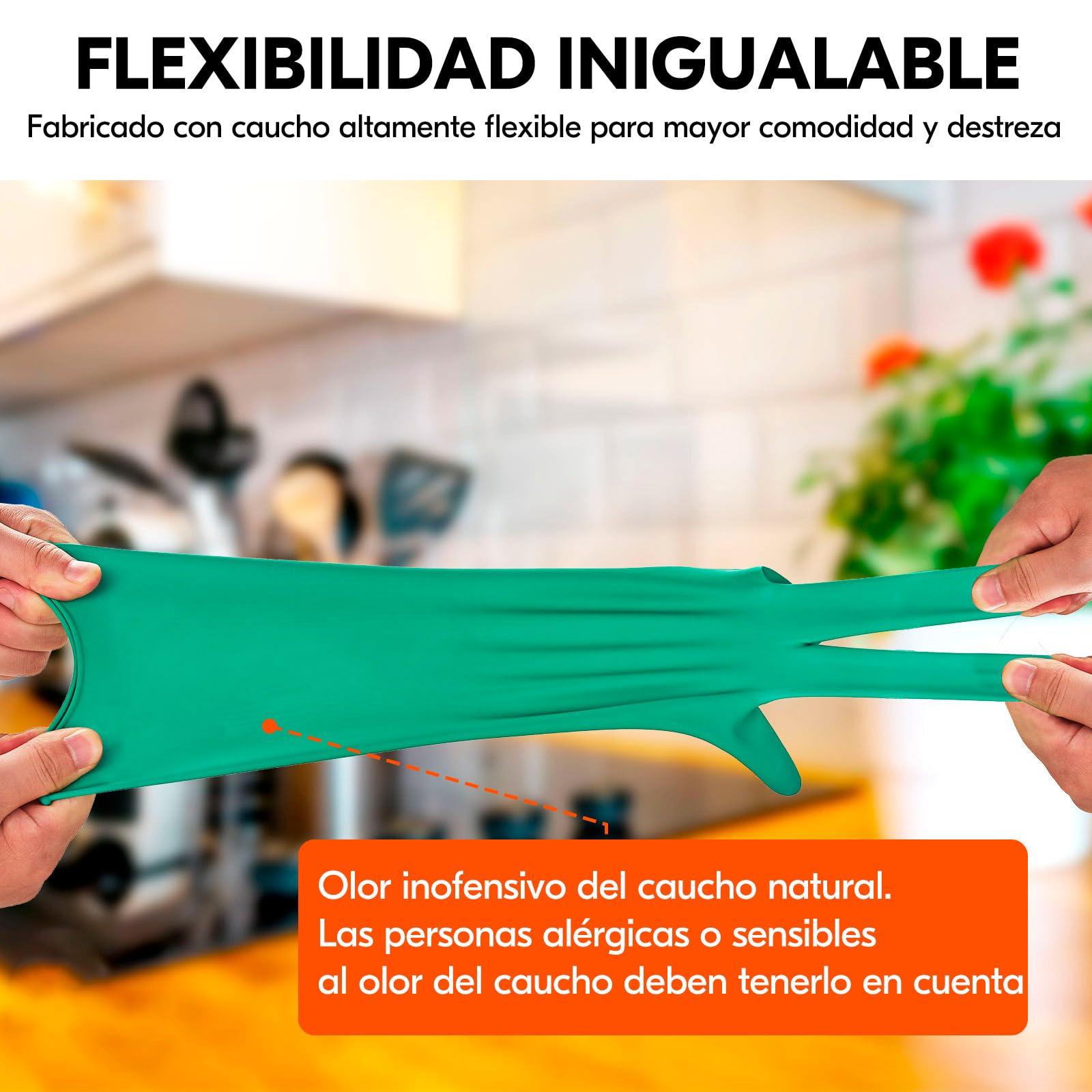 Vgo... 10 Pares de Guantes Reutilizables para Trabajos de Cocina, Limpieza del Hogar y Lavavajillas, Manga Larga, Multifuncionales (HH4601)
