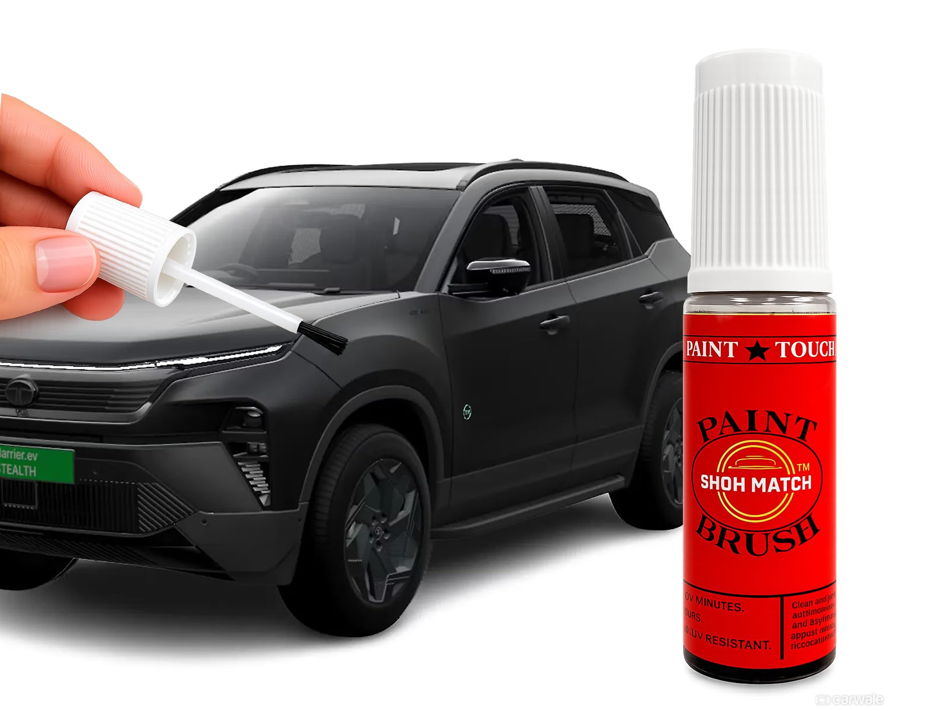 Show Match 2K Touch-Up Paint for Tata Harrier EV – Scratch Remover Pen (Matte Stealth Black(TAT9412)-image-24