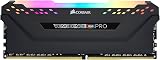 Corsair Vengeance RGB Pro DDR4 RAM 8Go (1x8Go) DDR4 Jusqu'à 3200MHz (PC4-25600) C16 optimisé pour AMD Ryzen – Noir (CMW8GX4M1Z3200C16) - 1