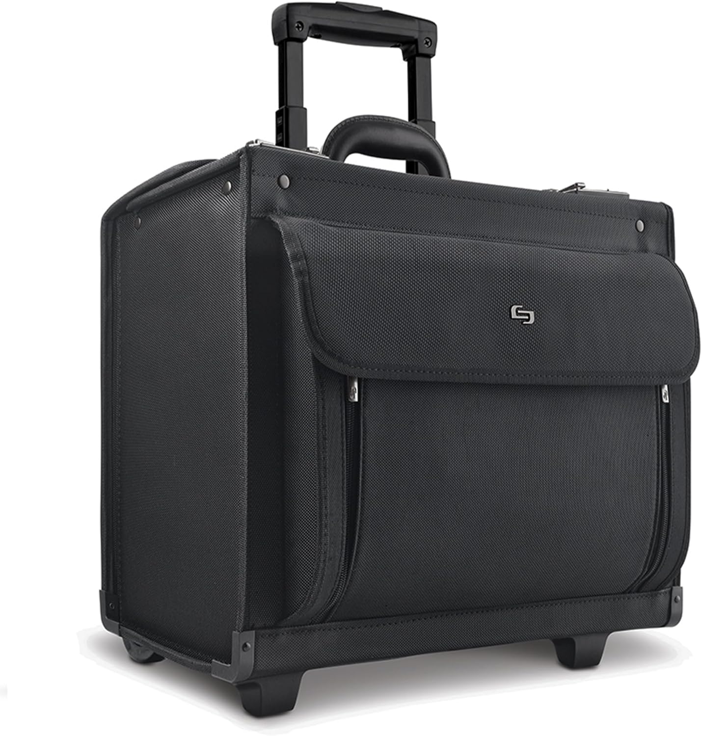 Solo New York Rolling Catalog Case with Wheels - Roller Laptop Bag, Wheeled Briefcase for Women & Men, Carry On Size for Travel, Litigation Bag for Lawyers, Fits 17.3" Computer - Classic, Black
