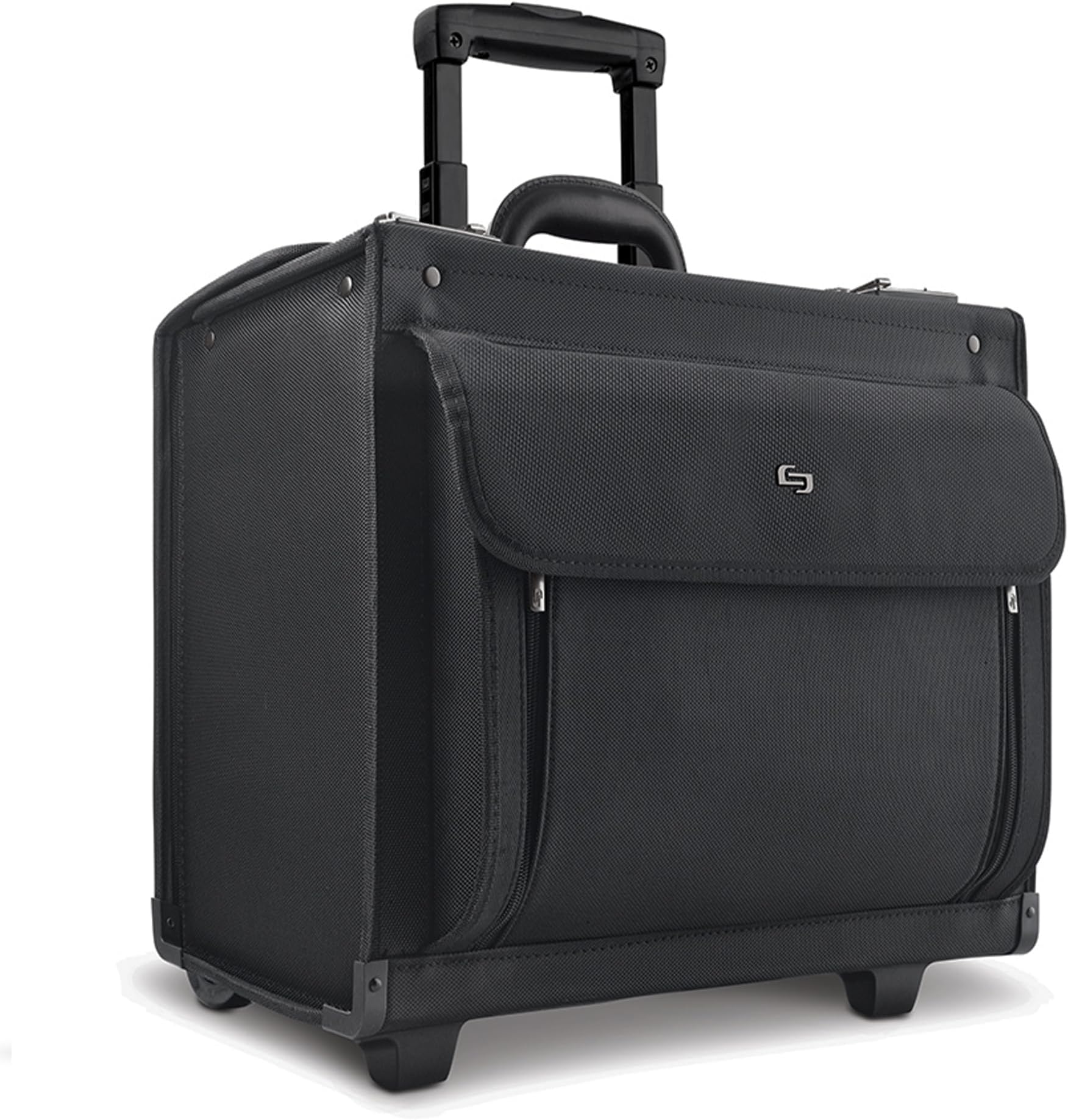 Solo New York Rolling Catalog Case with Wheels - Roller Laptop Bag, Wheeled Briefcase for Women & Men, Carry On Size for Travel, Litigation Bag for Lawyers, Fits 17.3" Computer - Classic, Black