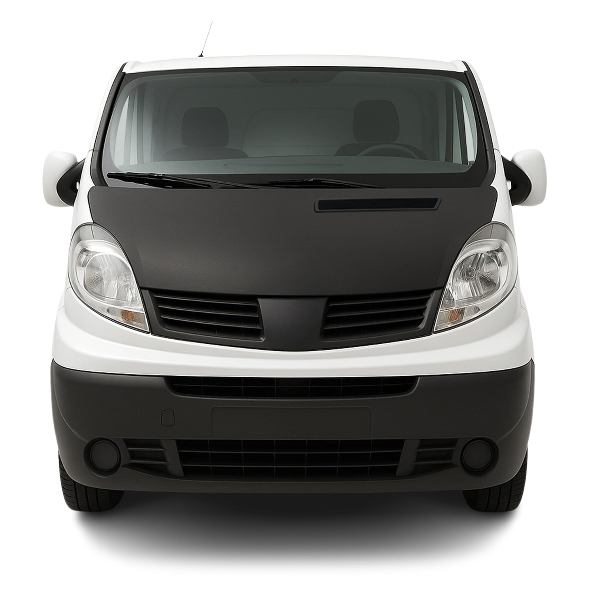 Protège Capot compatible avec Renault Trafic 2001 à 2014, Bra de Capot Protection, Noir