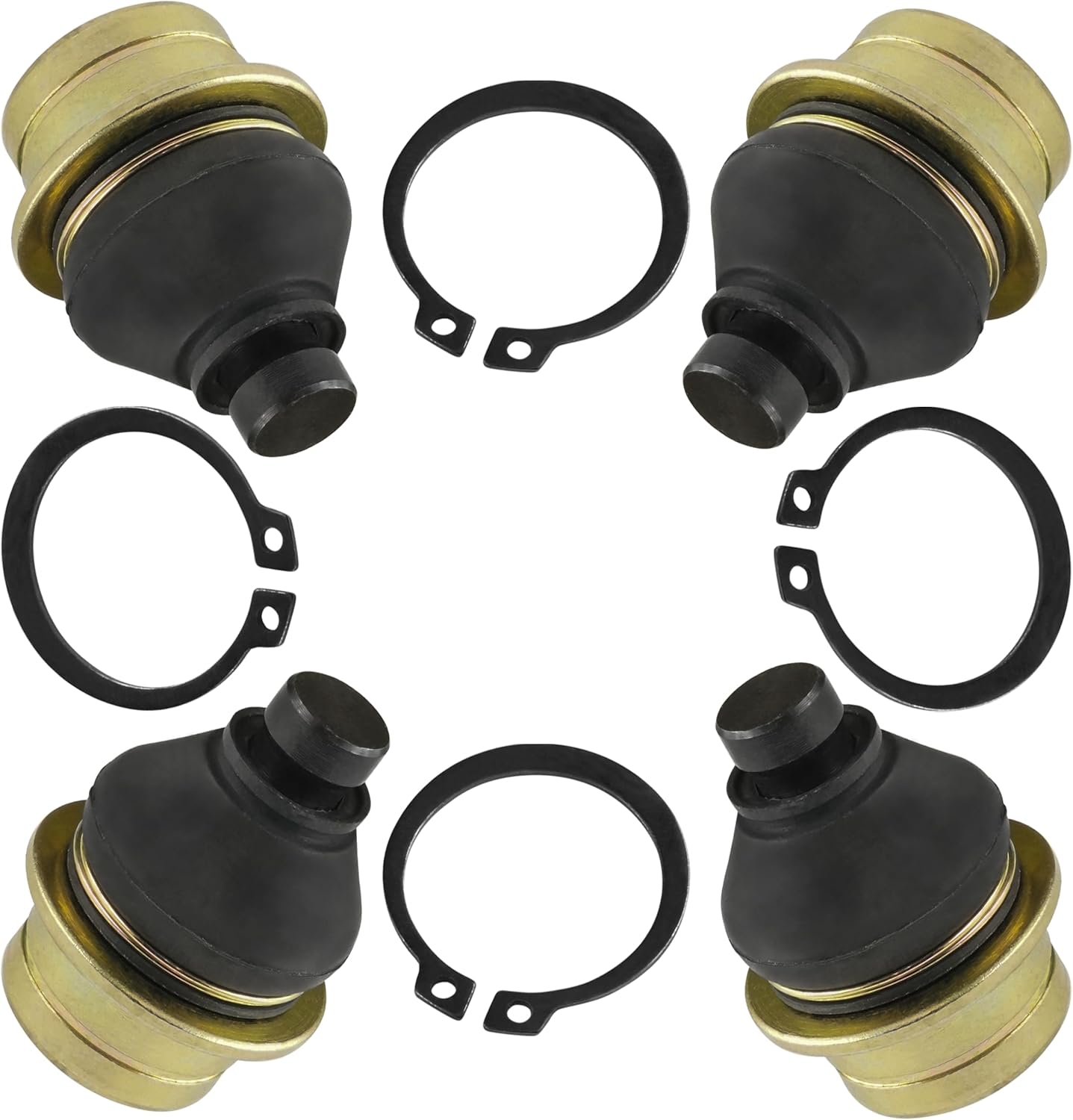 Caltric 4 Ball Joints Upper and Lower Compatible With Suzuki Vinson 4WD LT-F500F LTF500F 2003 2004 2005 2006 2007