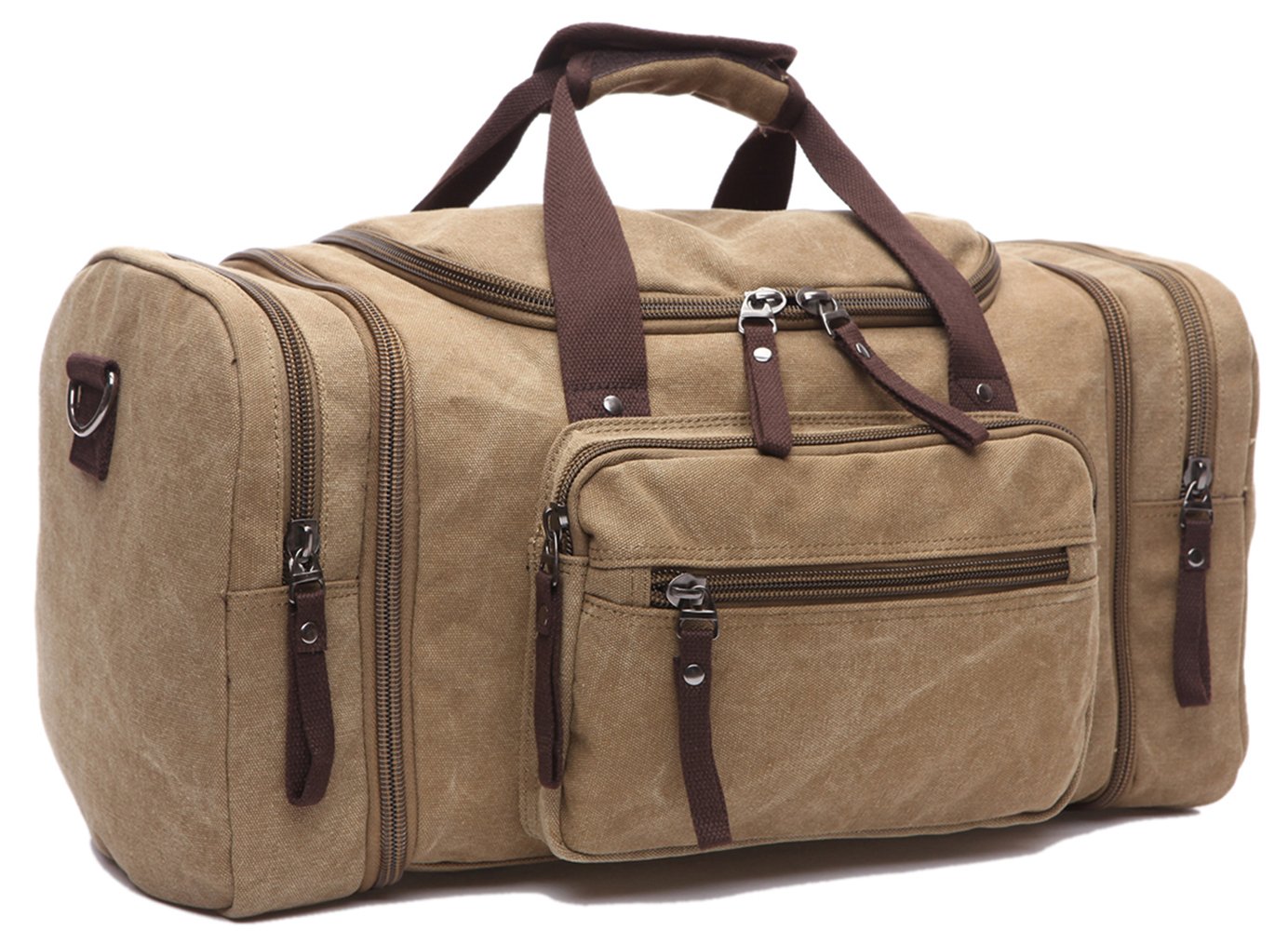 Arbag Large Capacity Canvas Travel Luggage Weekend Duffel Bag 8642AB Khaki
