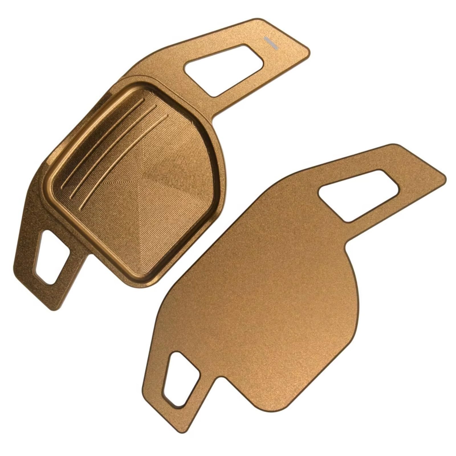 DRCIOQAZR Car Paddle Shifter Compatible with Seat for Leon for FR for Cupra for Ateca for Ibiza for 6P Car Steering Wheel Paddle Shifter Extension(Bronze)