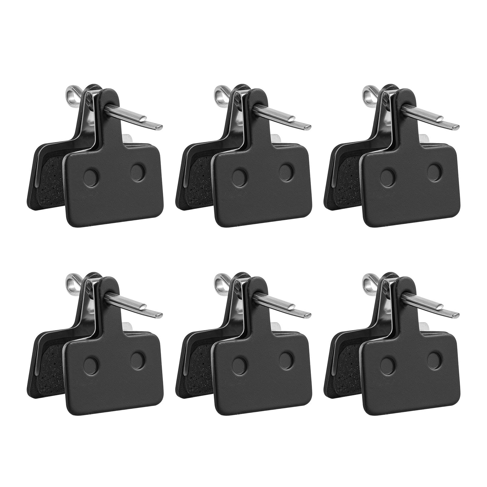 Omtofo 6 Paare Fahrrad Bremsbeläge für Shimano Bremsbeläg B01S B03S B05S, Hochleistungs Halbmetall Scheibenbremsbeläge, Bremsbeläge Fahrrad Scheibenbremse Kompatibel mit MT200 MT400 MT500