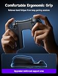 JSAUX Switch 2 Charging Grip for Nintendo Switch 2, Magnetic Grip Controller Compatible with Switch 2 JoyPad, Play While Charging with LED Indicator& 1.5m/4.9ft Charger Cable (Charging Grip with Case)
