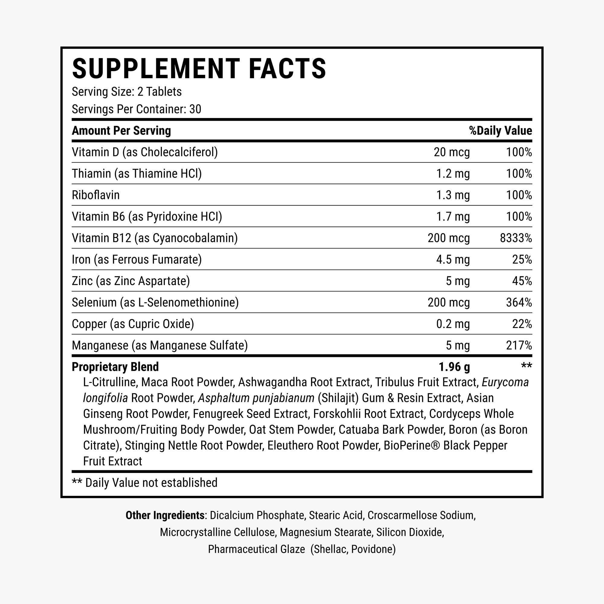 Advanced Testosterone Booster for Men (60 Tablets) — Amazon image 2