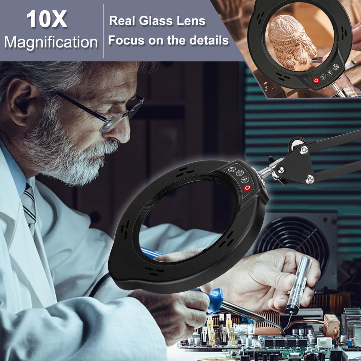 Ingrandimento 10x Lente Di Ingrandimento Da Tavolo Lente Da Tavolo