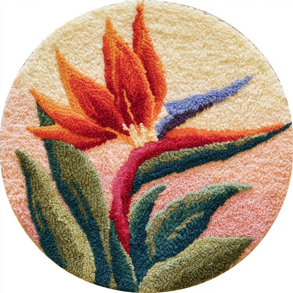 AMBATTERY Latch Hook Rug Kit Latch Hook Kits for Beginners,Flowers
