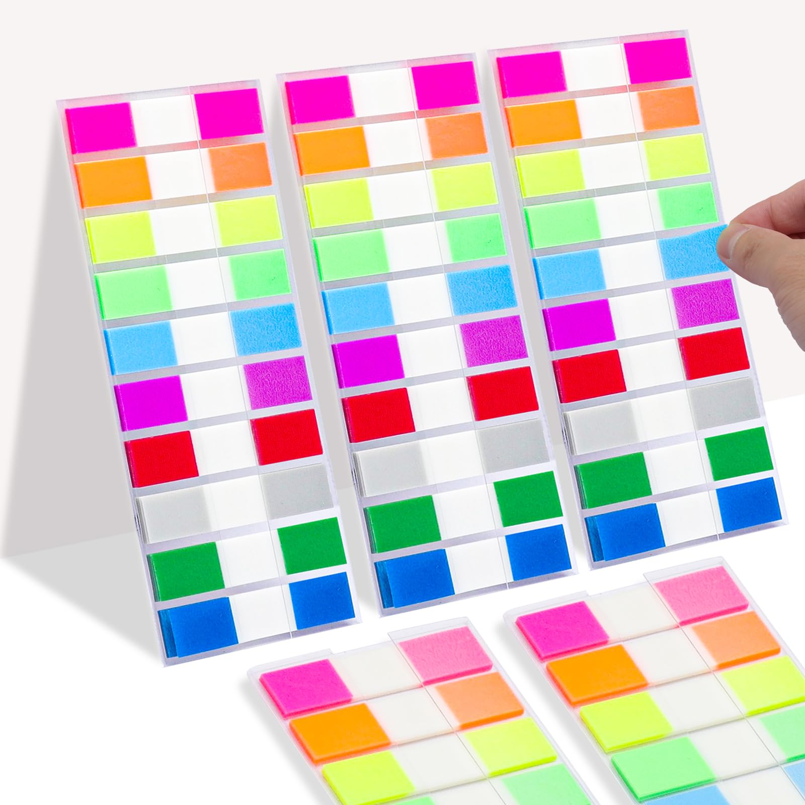 Post it Marque Pages Adhésifs 1000 Feuilles 10 Couleurs Réinscriptibles