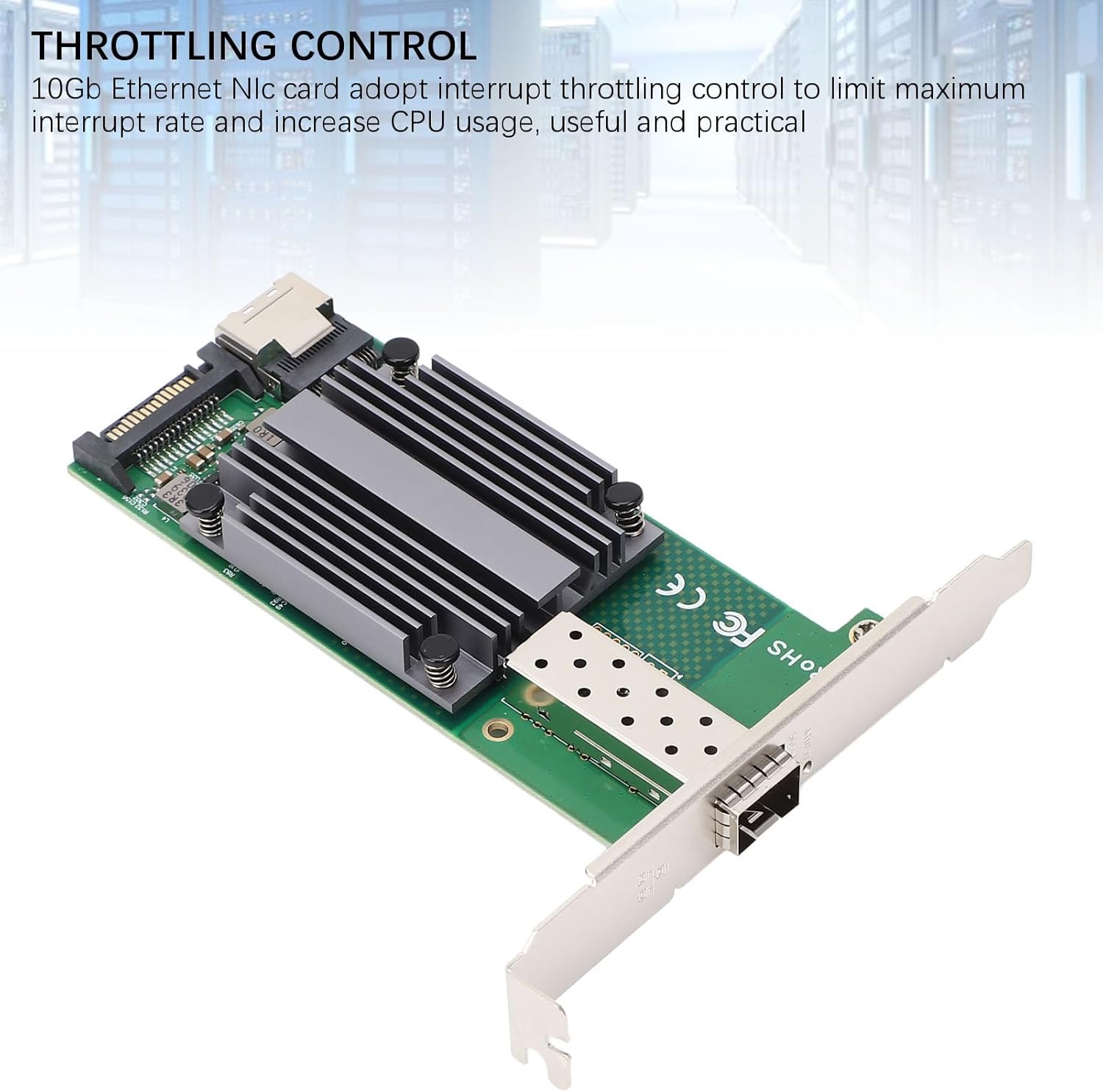 M.2 to 10Gb Ethernet Network Card, M.2 to NIC Card for Freebsd, for Linux, for ESXi, for 10Gb SFP Plus Network Card with Interrupt Control, IEEE 802.3, SFF 8431