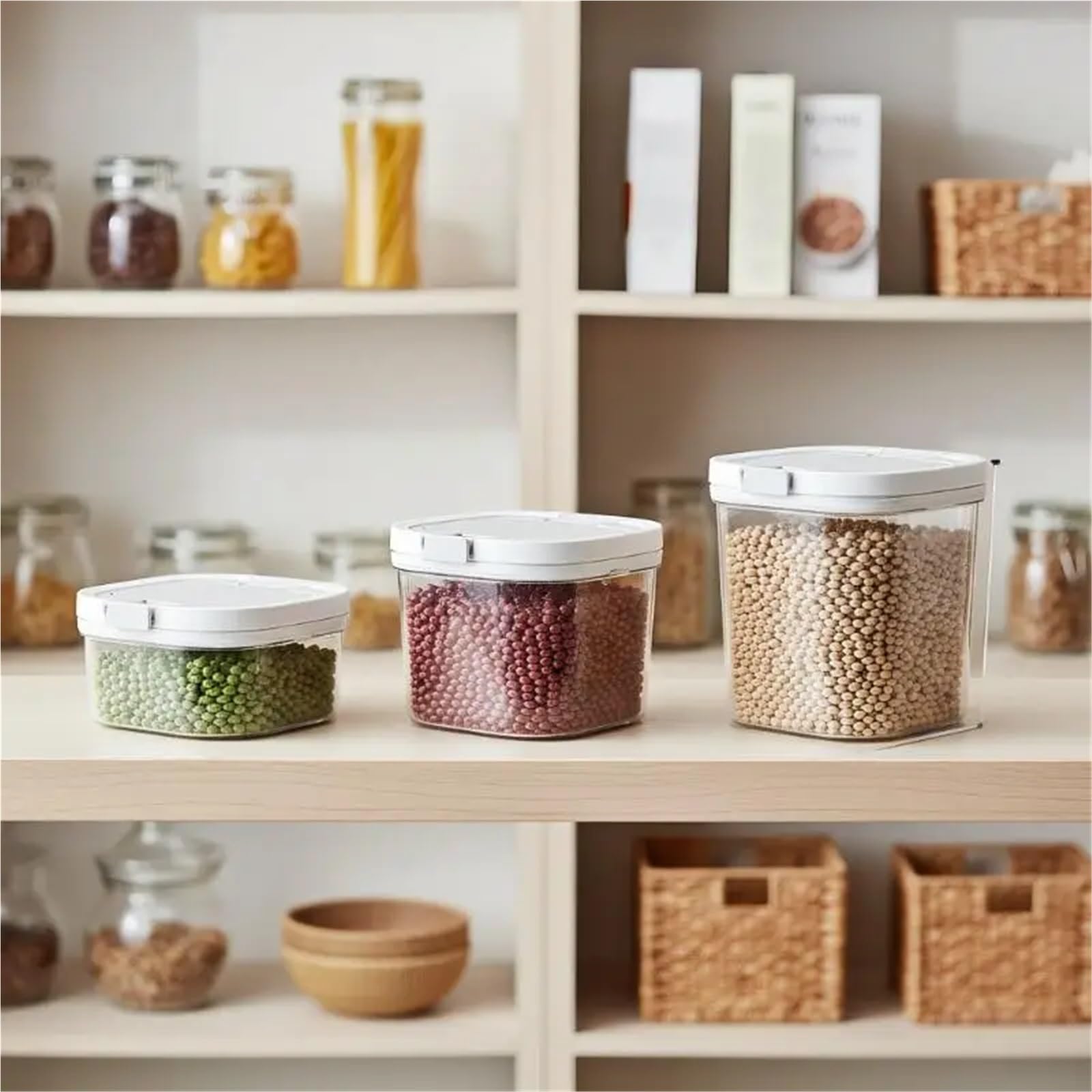 Contenitore ermetico for latte in polvere for conservazione del for in per Cibi, Farina, Cereali