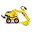 Cat Construction Fleet 10 Excavator Toy- HeavyDuty Plastic, Working Boom & Bucket, FreeRolling Wheels, Indoor/Outdoor Sandbox Vehicle for Toddlers & Kids Ages2+