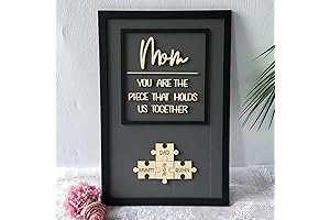 Love Signal Personalized "Mom, You are the Piece That Holds Us Together" Puzzle Sign