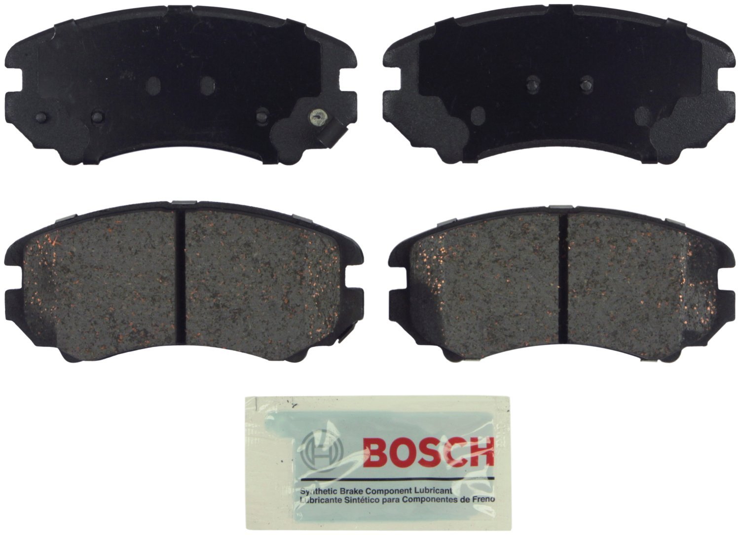 Bosch BE1324H Blue Disc Brake Pad Set with Hardware - FRONT — view 161