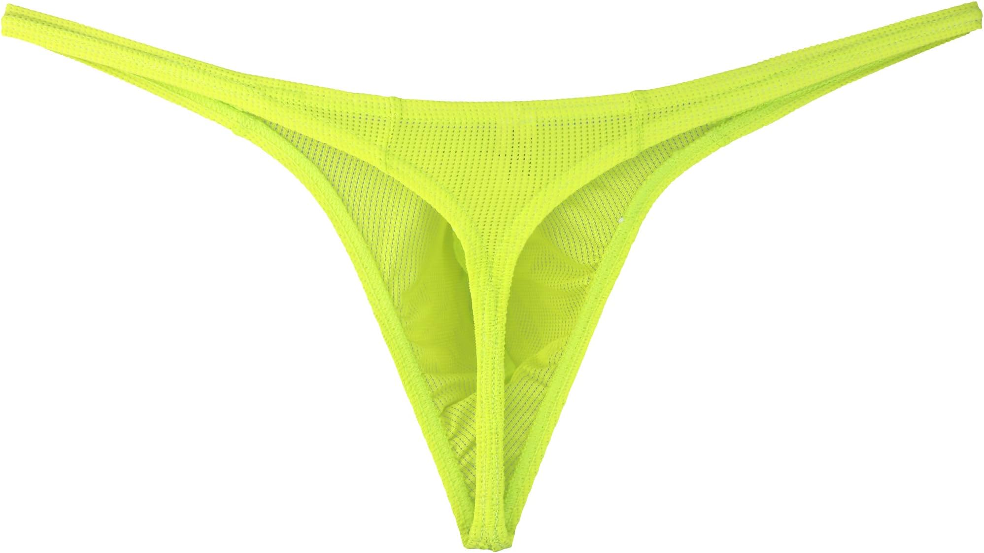 iKingsky Men's Pouch G-string Underwear Big Package Y-Back Panties Breathable Bulge Thong