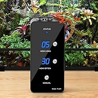 Moistenland Reptile Humidifier Misting System for Terrariums - Automatic Timer, 360° Adjustable Nozzles, Black