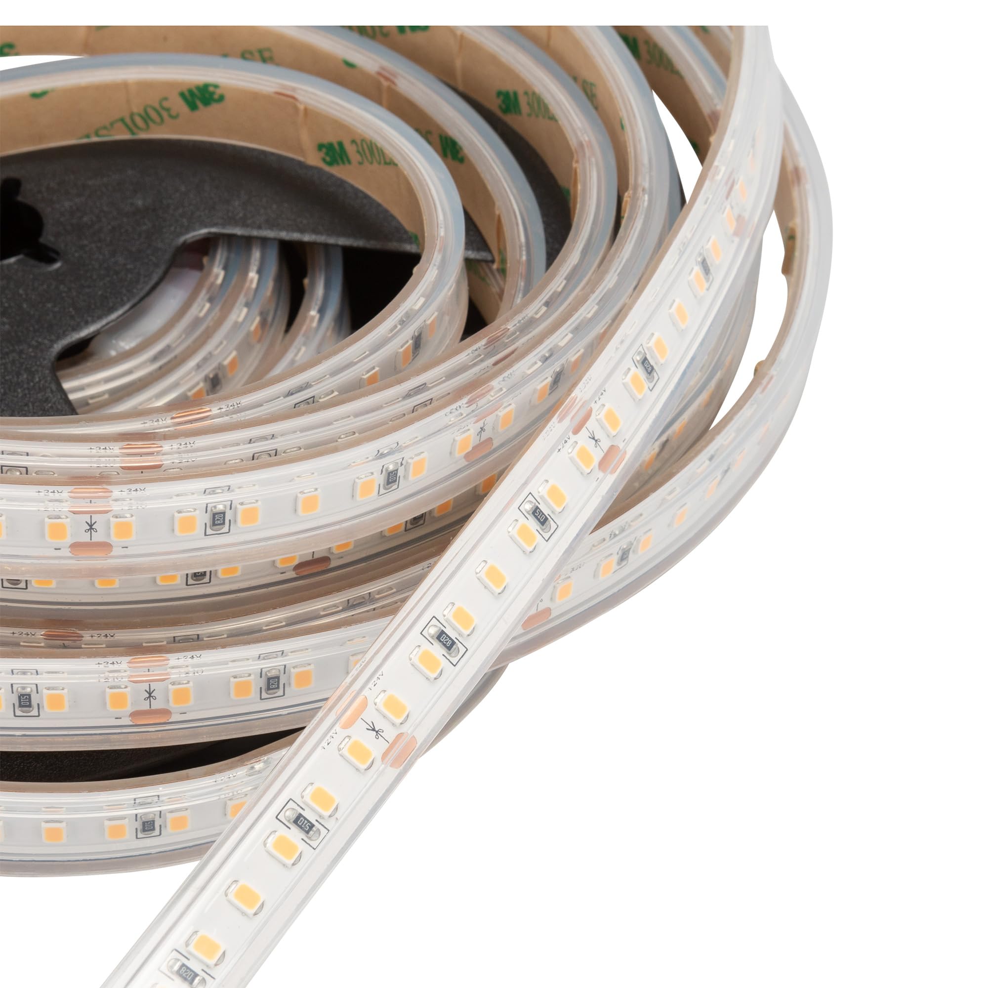 Bande LED 2835 Ambre (1800 K) IRC 92 84 W 5 mètres 24 V IP67