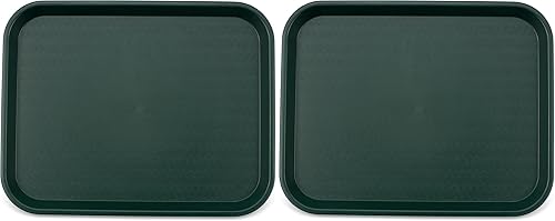 Miniatura 9 de Carlisle FoodService Products Bandeja de plástico para comida rápida, 14 x 18 pulgadas, color negro (paquete de 2) Negro,Verde