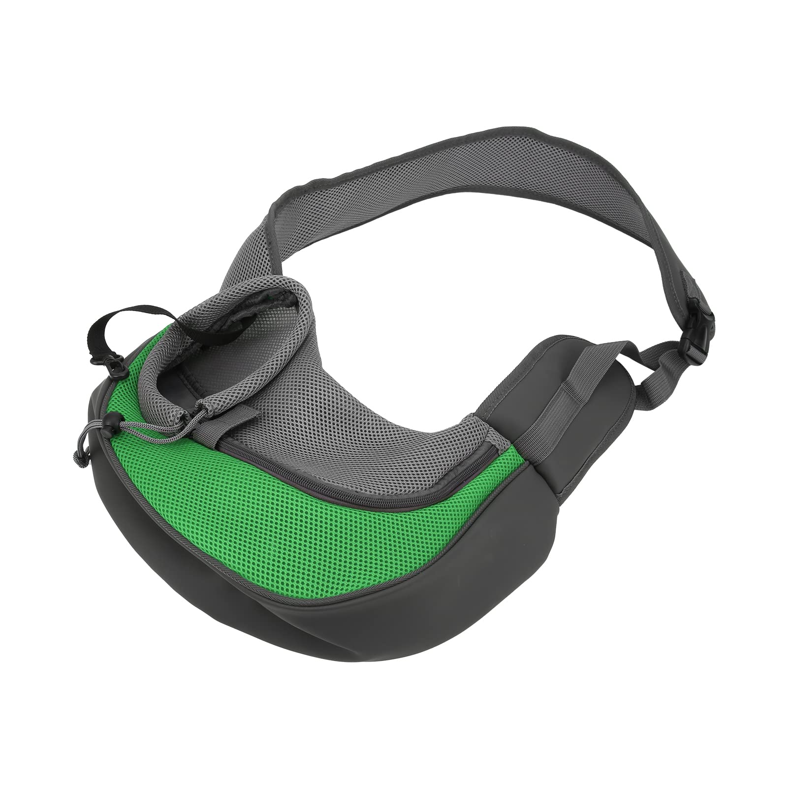 Natudeco Pet Carrier Bag Breathable Mesh Crossbody Satchels Dog Bag Safe Sling Bag Carrier with Adjustable Strap for Small Pets Outdoor Travel (S)