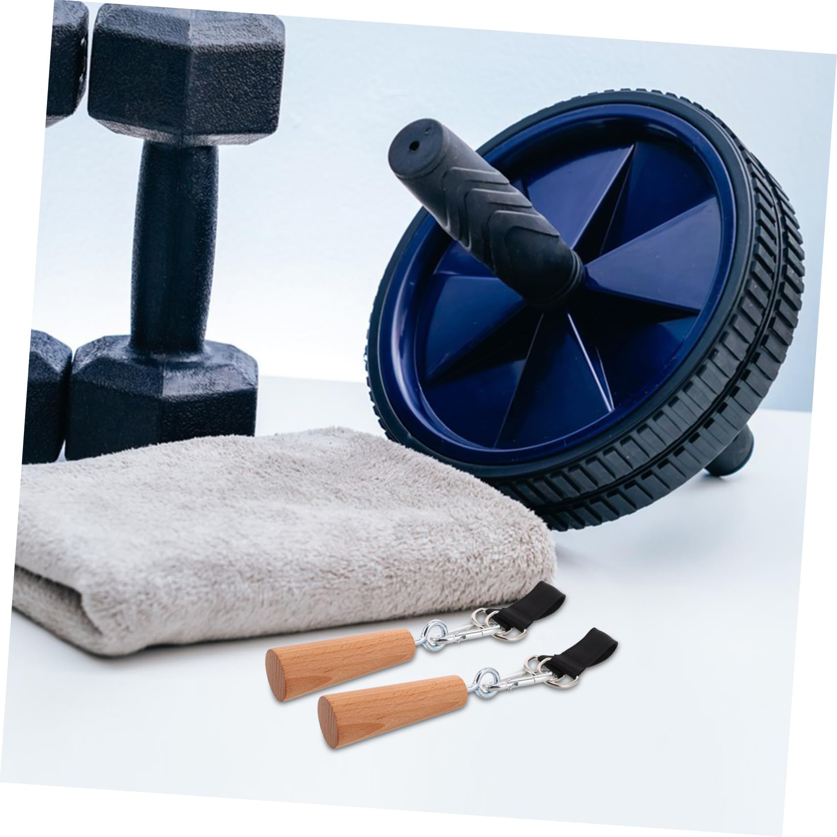 Abaodam 1 Paar Klimmzuggurte, Klimmzuggurte, Klimmzuggriffe, unterstützte Klimmzugbänder, Griffe für Klimmzüge, Hilfsbänder für Damen, Fitnessgriff, Klimmzughilfe, Buche