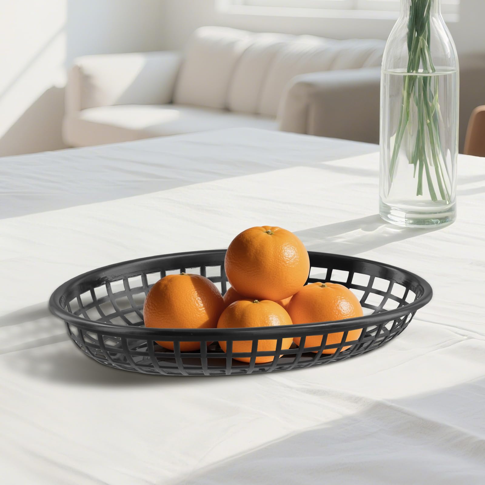 ZOENHOU 30 cestini per patatine fritte, 23 x 14 x 4 cm, in plastica, riutilizzabili per feste, catering e casa
