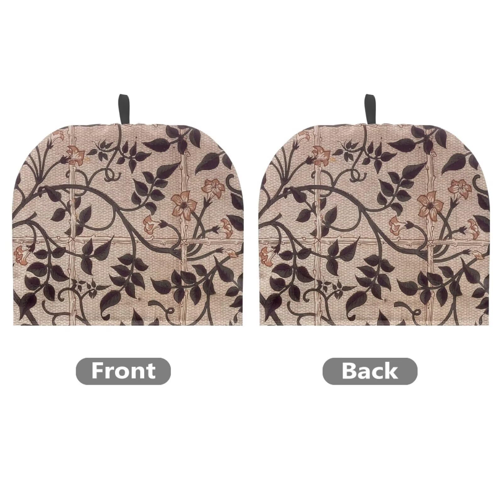 PJHEQOXE William Morris Pattern Tea Cozy For Teapot Customized Teapot Covers Kitchen Kettle Dust Cover Cozy For Teapot With Handle Dust Cover Can Hung And Folded Decorative Kitchen For Holiday ?Brown?