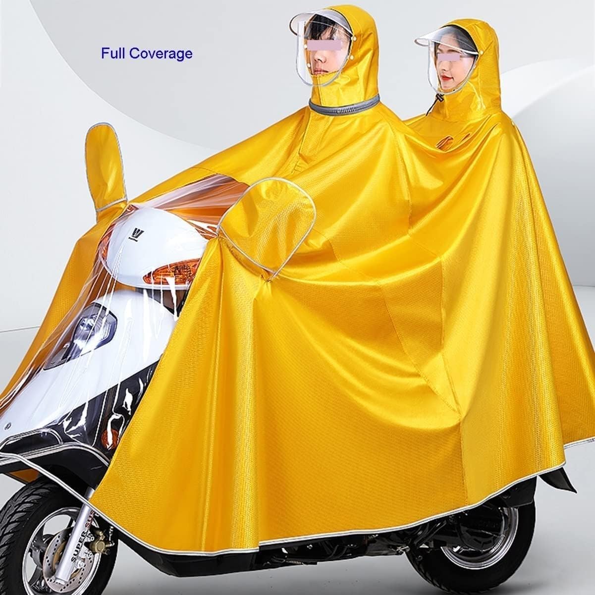 cubierta de lluvia para scooter de movilidad, Cubierta de lluvia for silla de ruedas con capucha for lluvia, impermeable for ciclismo de doble uso y doble uso individual for bicicleta