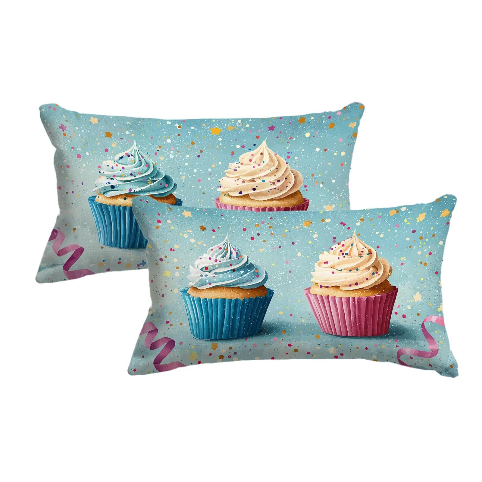 Housse coussin exterieur bleu pour sublimer votre jardin et vos chaises de terrasse de 2 pièces
