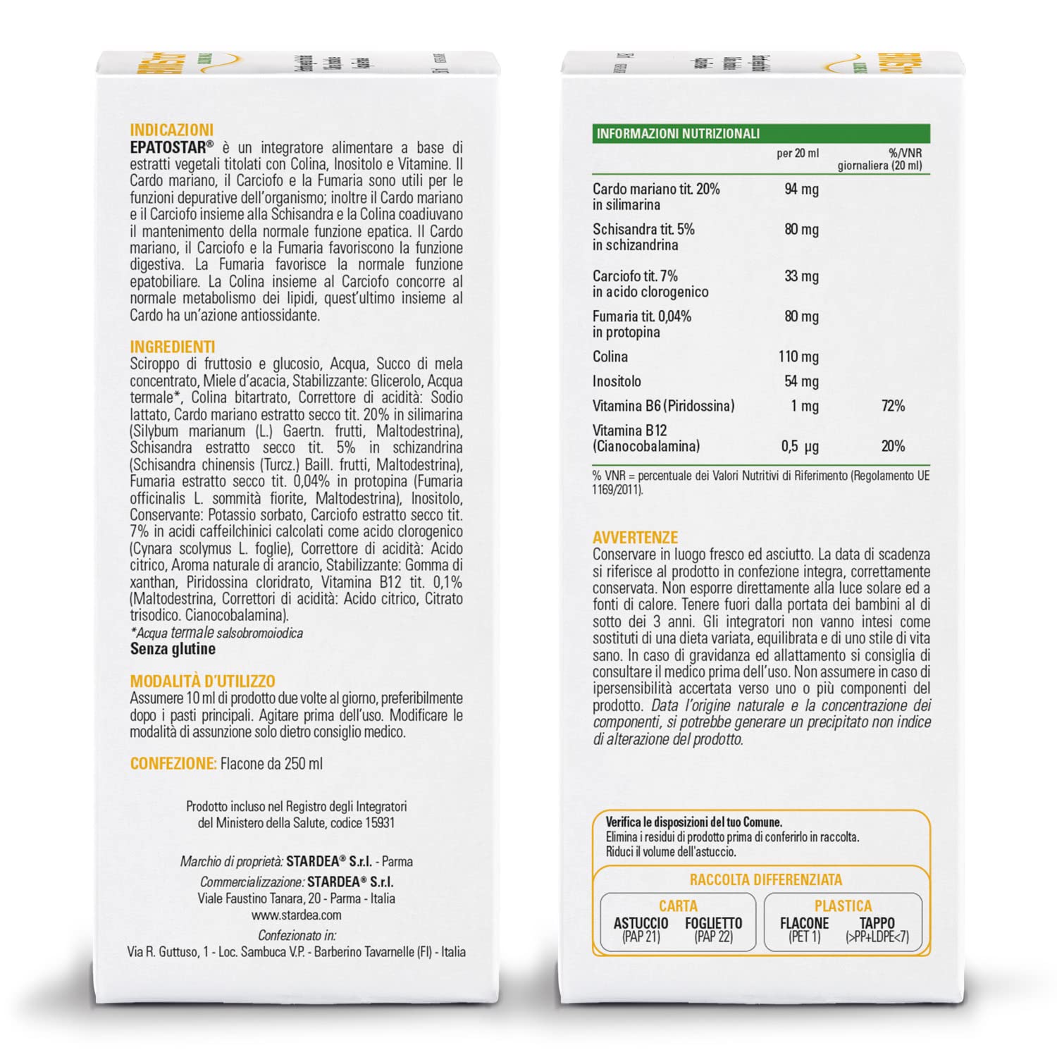 Epatostar® Soluzione Orale Stardea 250ml