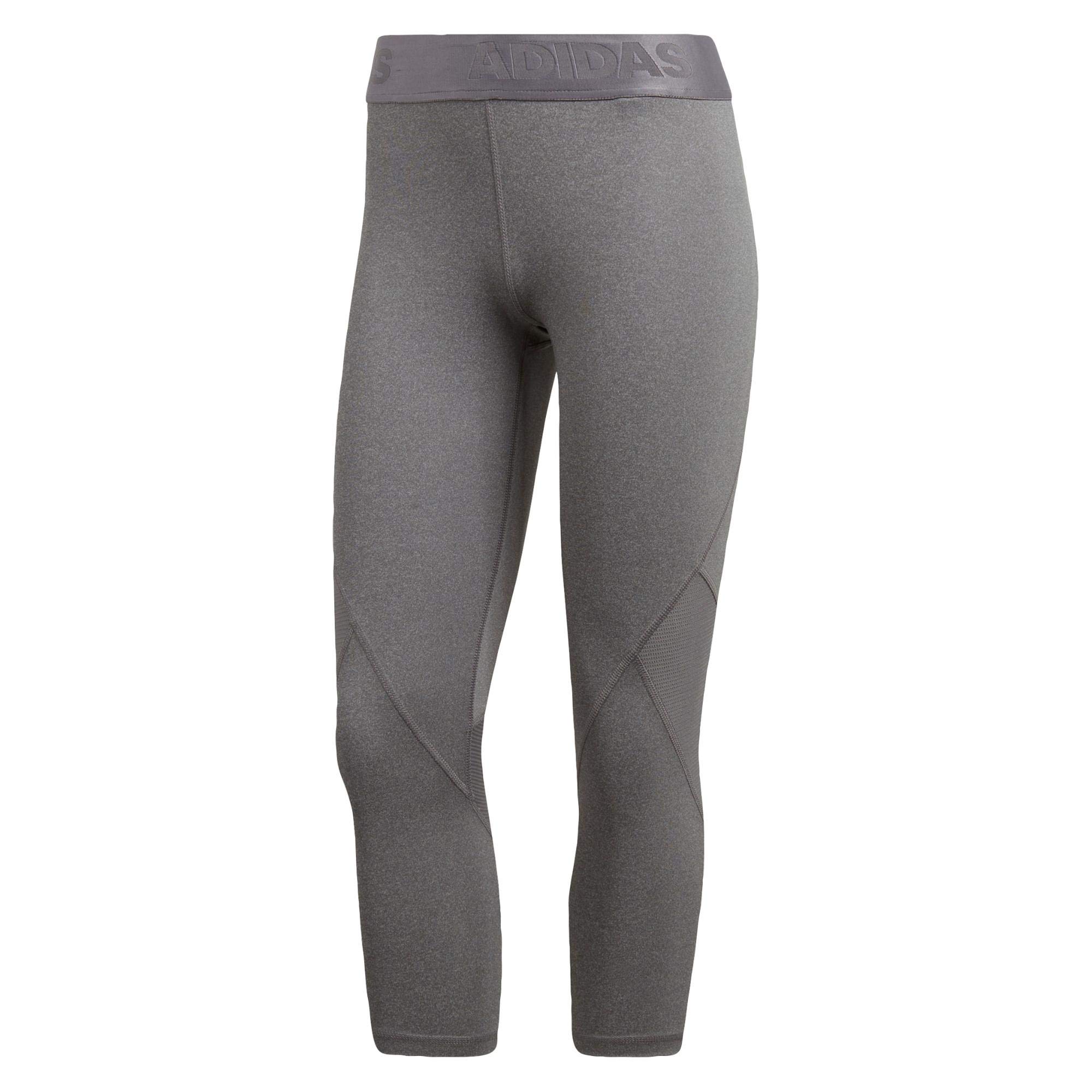 adidas Alphaskin Sport Heather legginsy damskie 3/4 szary