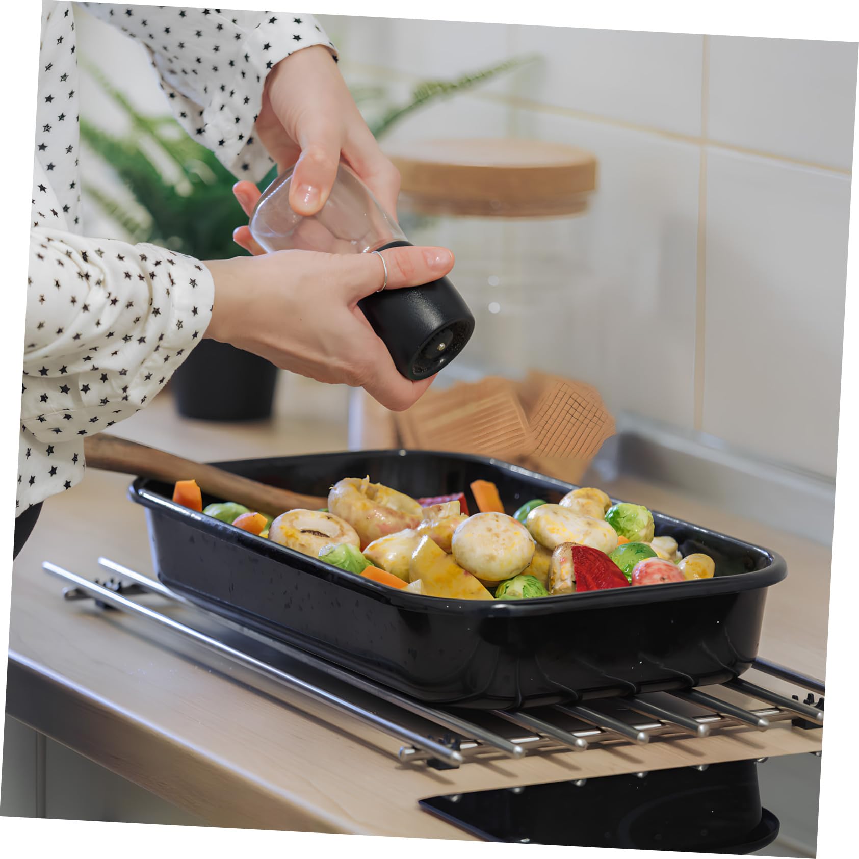 2stücke Ofenbleche Aus Edelstahl Backbleche Toaster-ofenblech Backblech Für Backofen Kochbleche Aus Metall Bräter Für Küche