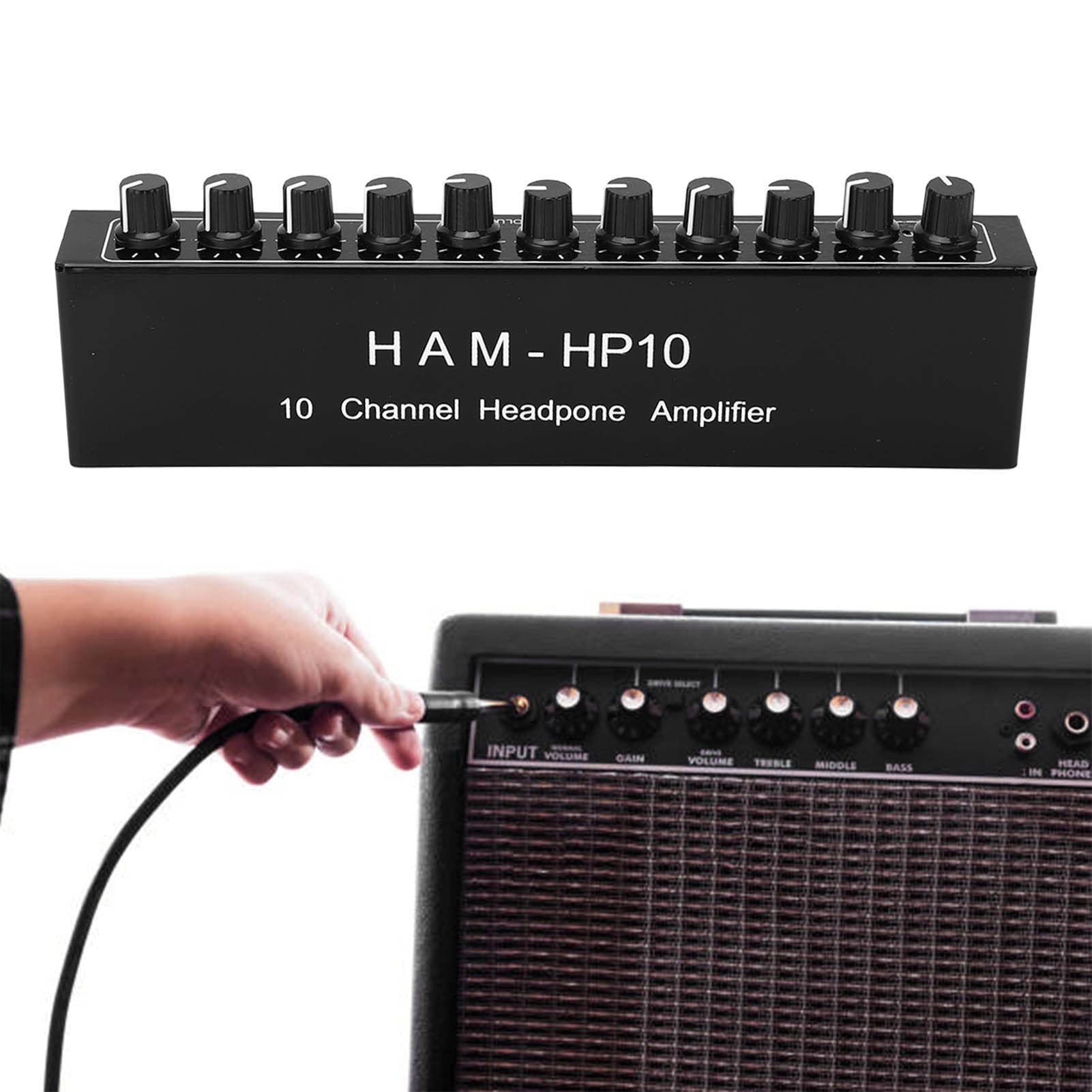 Amplificatore per Cuffie Stereo a 10 Campo Sonoro Ad Alta Definizione per Appassionati di Audio Lega di Alluminio