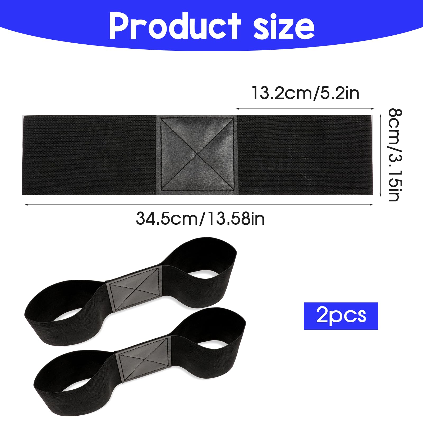 ZEYIYER 2 PCS Golf Connection Band, Golf Swing Shirt Training Aid, Elastic Swing Correcting Arm Band, Unisex Golf Beginners Practice Accessory (Black)