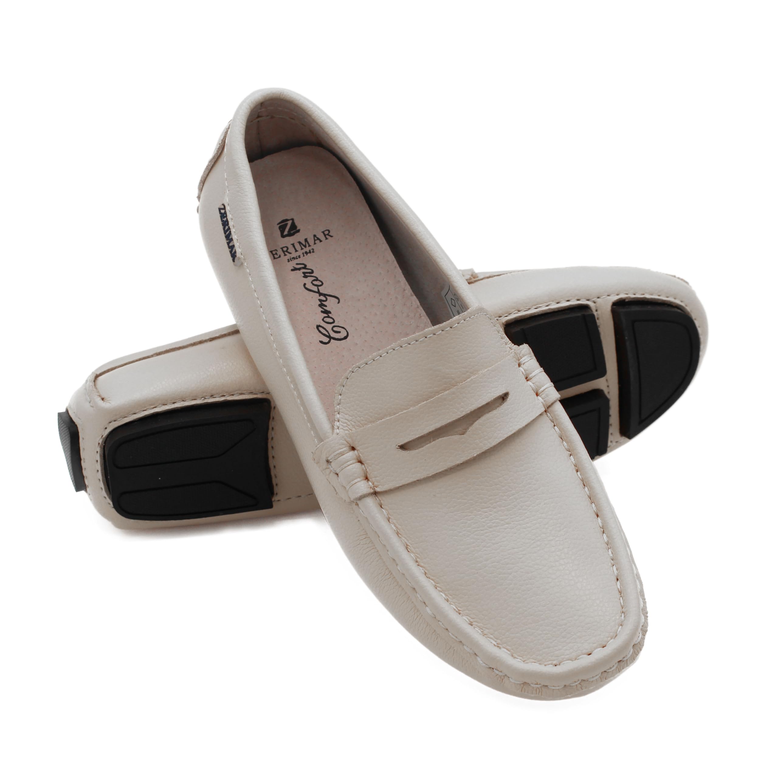 Zerimar Mocassini Ragazza | Loafers Casuale Donna Pelle | Mocassini Loafers Cuoio | Loafers Ragazza Pelle | Mocassini Loafers Classici Donna