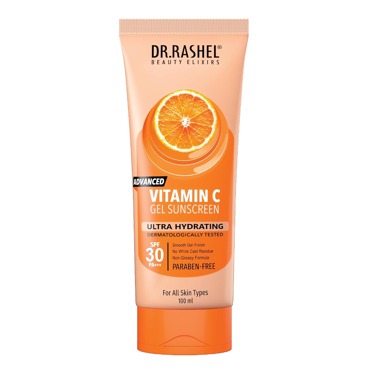 DR.RASHEL Vitamin C Sunscreen SPF 30 PA++ Gel | Ultra Hydrating | Protects Your Skin From UV Rays | Matte Look | Oil Contr...