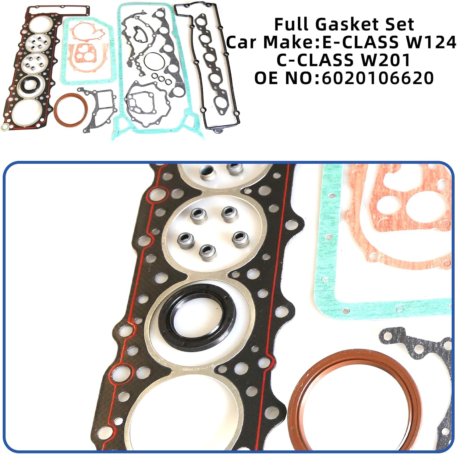 Car Full Gasket Set Gasket Set Cylinder Head for Mercedes E-Class C-Class 6020106620 6020105505 6020160221 6020500058