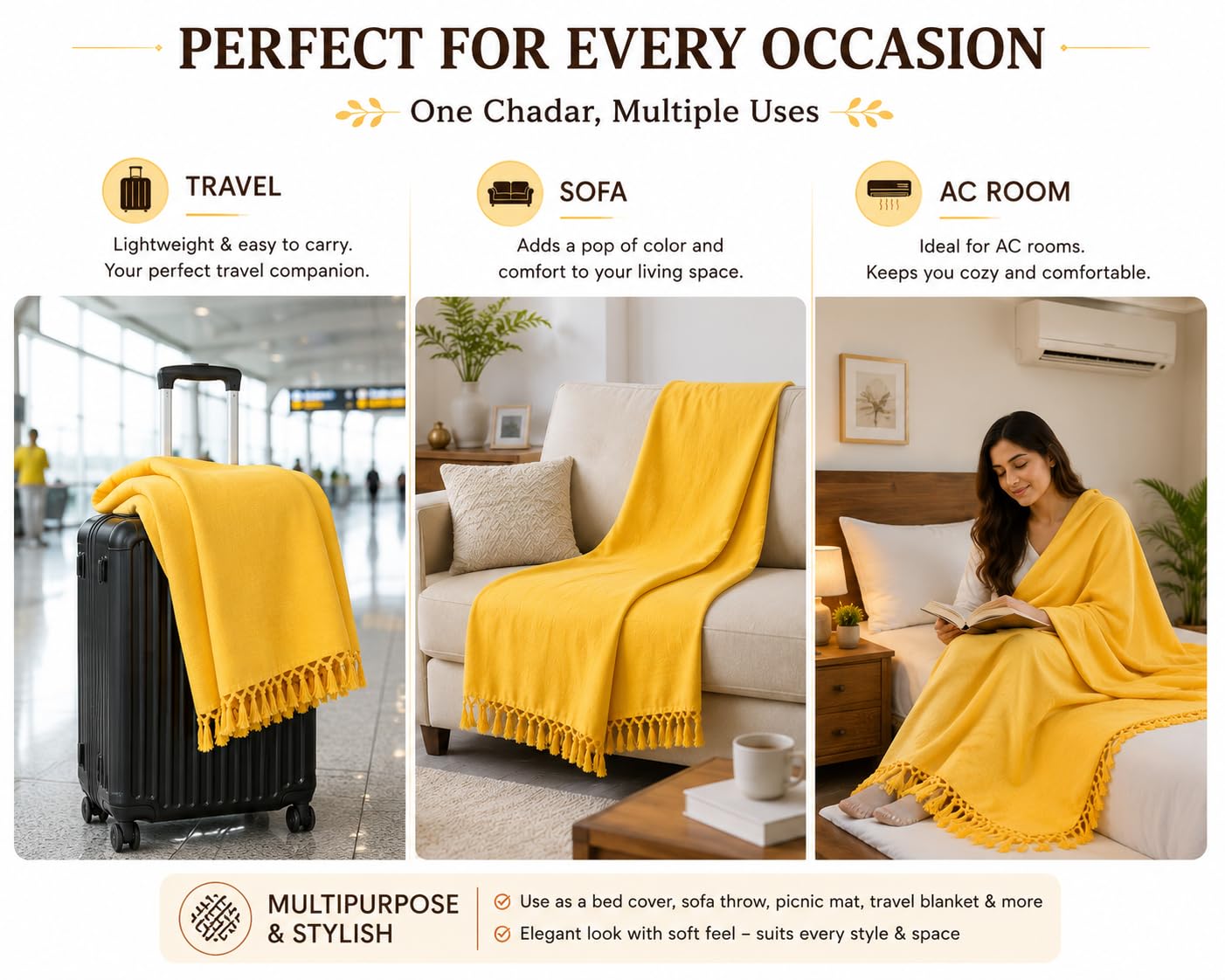 Bhagalpuri Cotton Chadar - Summer Bed Blanket -7 Bhagalpuri Cotton Chadar - Summer Bed Blanket -7