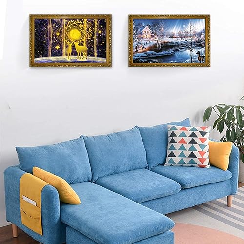 Miniatura 6 de FIZILI Rompecabezas para adultos juego intelectual de 1000 piezas para adultos y niños 2656 pulgadas de largo x 1968 pulgadas de ancho Snow Night