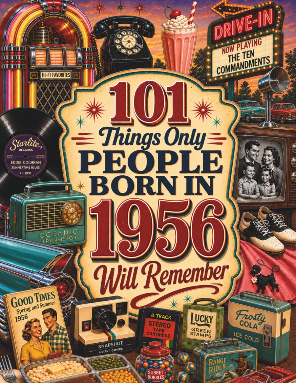 101 Things Only People Born in 1956 Will Remember: The Ultimate Nostalgia Book for Baby Boomers, A Memory Recall Journey Through the 50s, 60s, and 70s to Spark Great Conversations