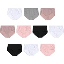 Hanes Womens Lightweight Mesh Briefs 10-Pack, Brief Underwear for Women, Cool Mesh Panties