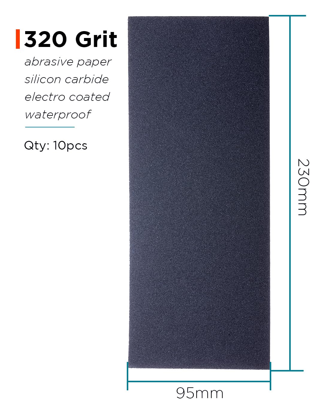 YoiYee Lot De 10 Feuilles De Papier Abrasif à Grain 3000