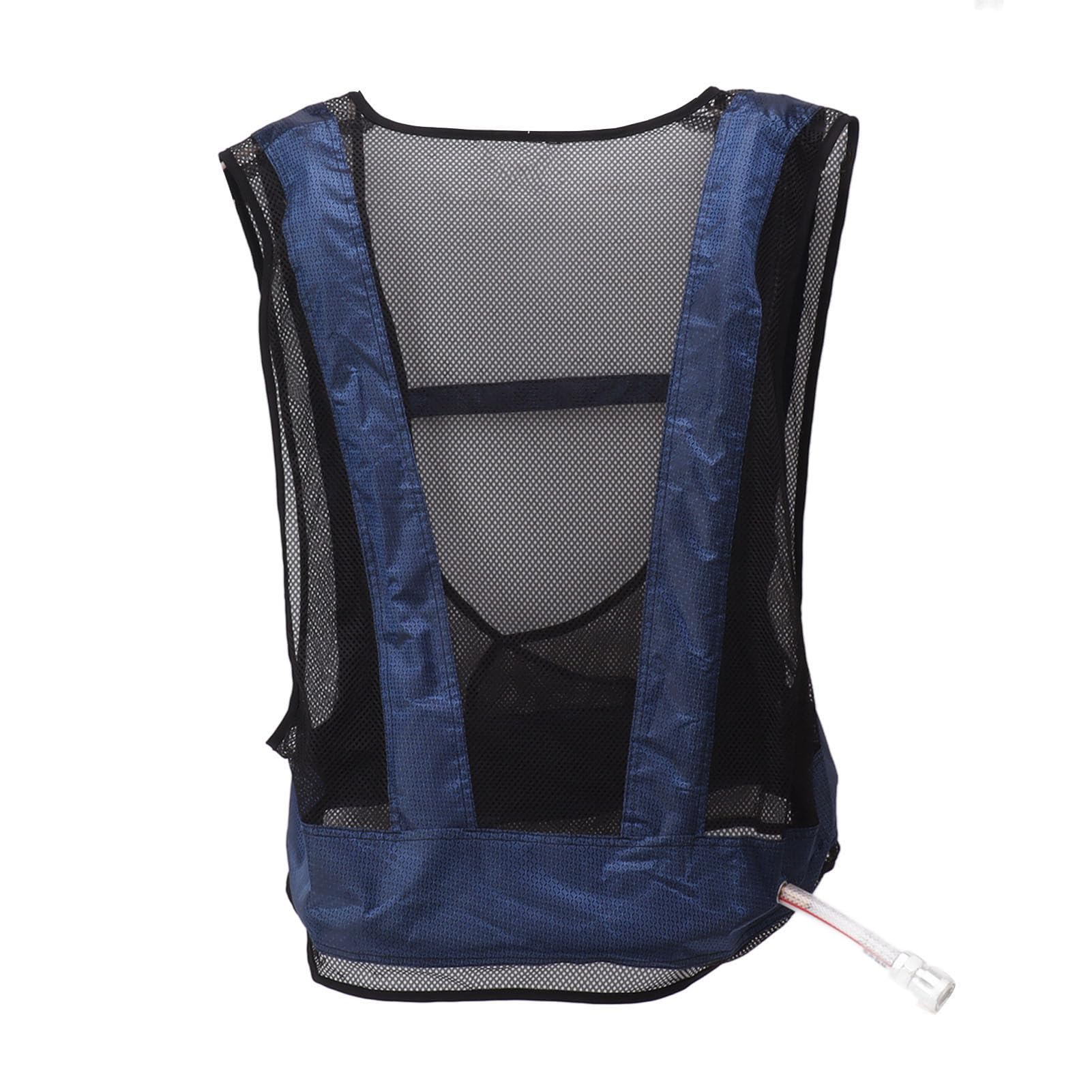 Gilet de climatisation, gilet de refroidissement à air comprimé en acier de soudage avec tube réglable, refroidissement portable pour la pêche, la randonnée, les