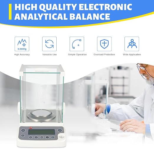 Báscula analítica electrónica alta precisión 120g miniatura 3