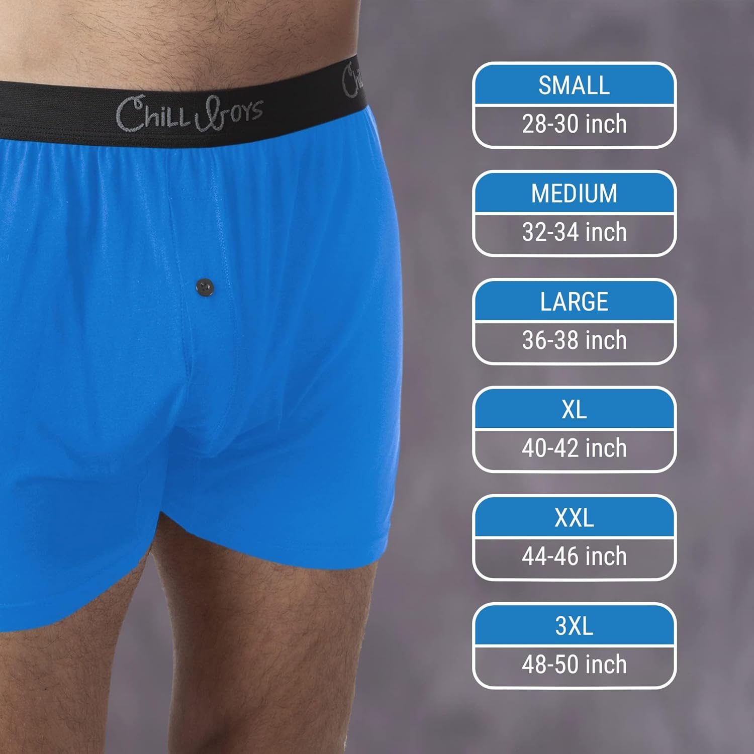 Chill Boys Performance Boxers 3 Pack Men's Underwear Cool Mens Boxers. Moisture Wicking Underwear. Comfortable Boxer Shorts - Image 5