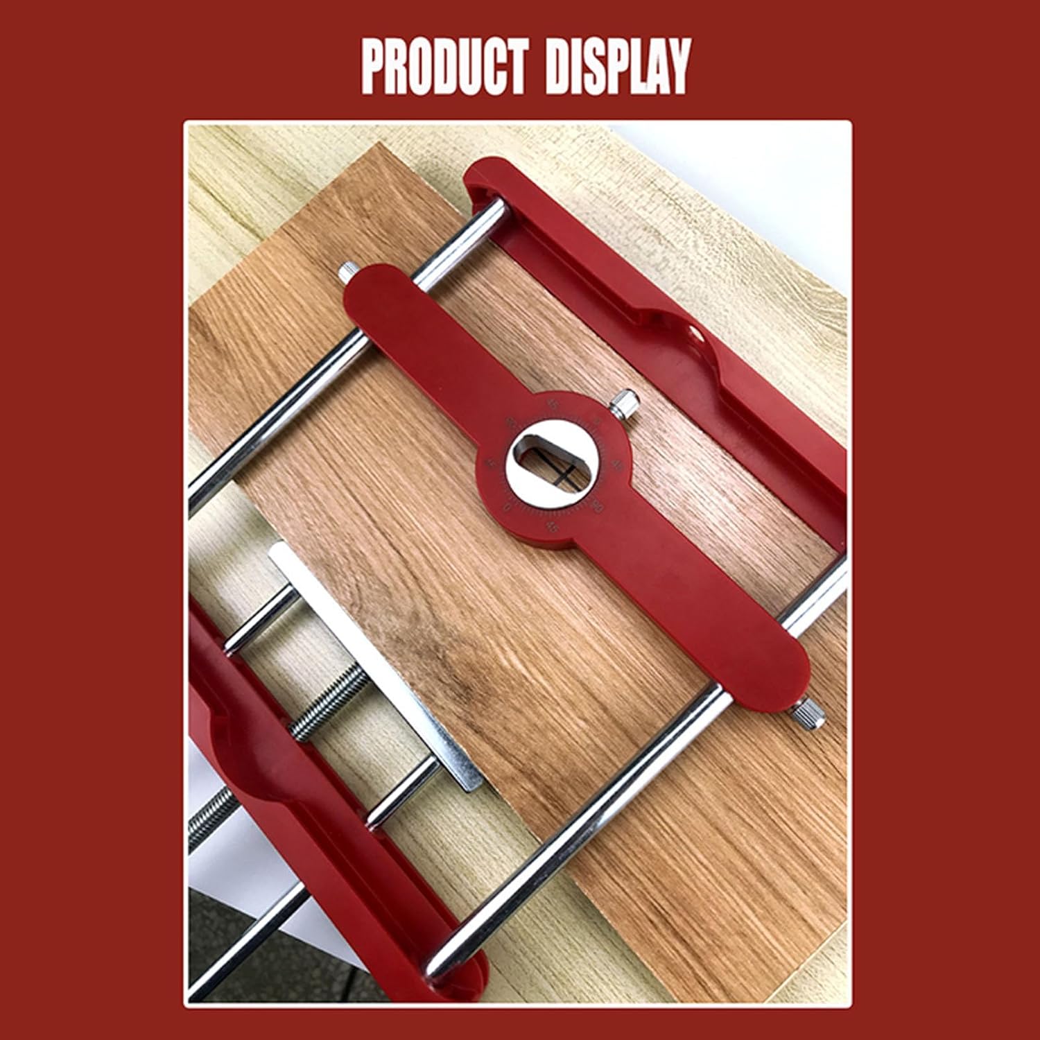 Drill Hole Locator Drilling Guide Jig Adjustable Centering Dowel Jig Woodworking Hole Punching Positioner Drilling Guide Jig for Cabinet Knobs