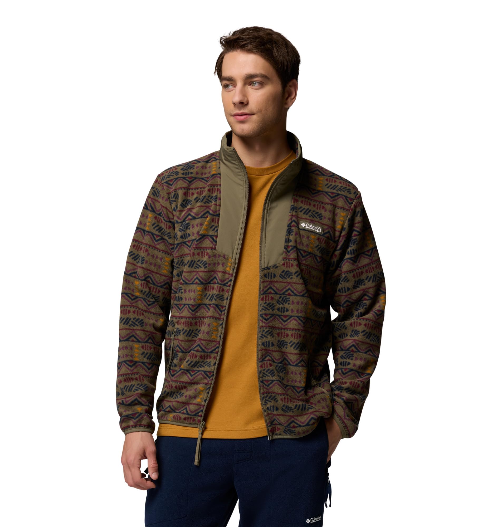 Columbia Sequoia Grove™ Printed Full Zip Chaqueta de forro polar con cremallera completa Hombre (Pack de 1)